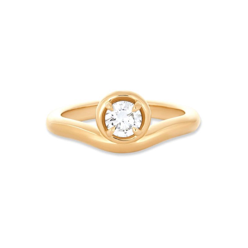 Stone and Strand 14K Yellow Gold 0.5CTW Lab-Created Diamond Bonbon Merge Ring Front Image