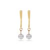 Stone and Strand 10K Yellow Gold Diamond Disco Drop Earrings Front Image