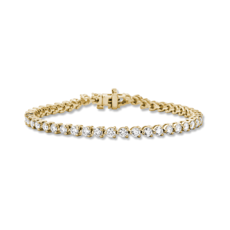 Stone and Strand 14K Yellow Gold 4-5 CTW Lab-Created Tennis Bracelet Front Image