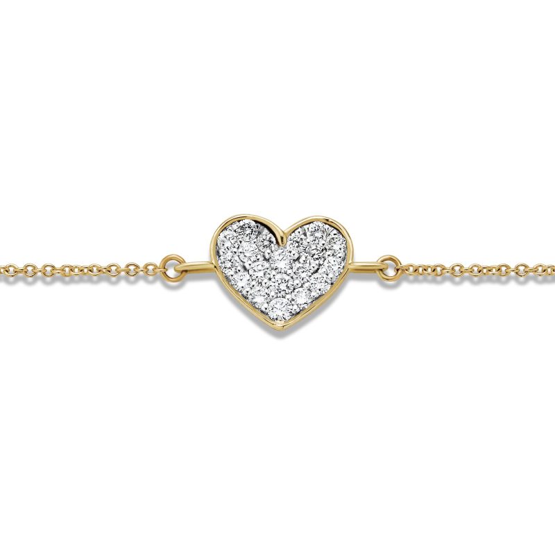 ALL MY HEART SPARKLE HEART DIAMOND BRACELET FRONT 2