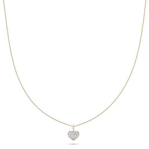 ALL MY LOVE SPARKLE HEART DIAMOND CHOKER FRONT 2