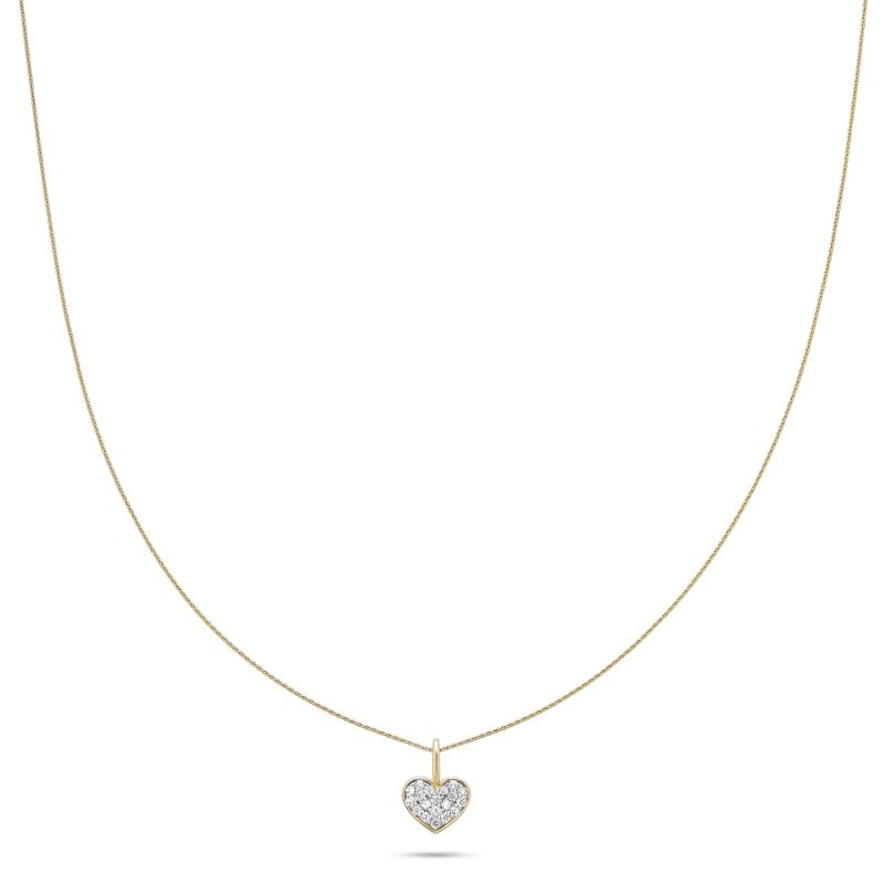 ALL MY LOVE SPARKLE HEART DIAMOND CHOKER FRONT 2