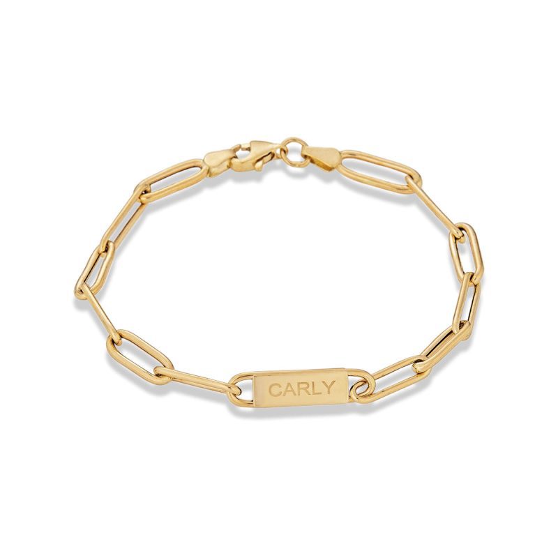 Stone and Strand 14K Yellow Gold Apollo Link Bracelet Front Image