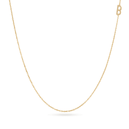 ASYMMETRIC INITIAL NECKLACE FRONT 1