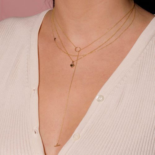 ASYMMETRIC INITIAL NECKLACE WEAR IT WITH