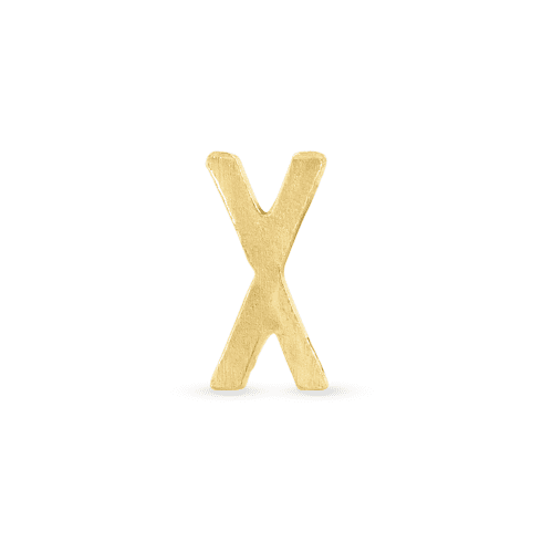 ASYMMETRIC INITIAL NECKLACE X