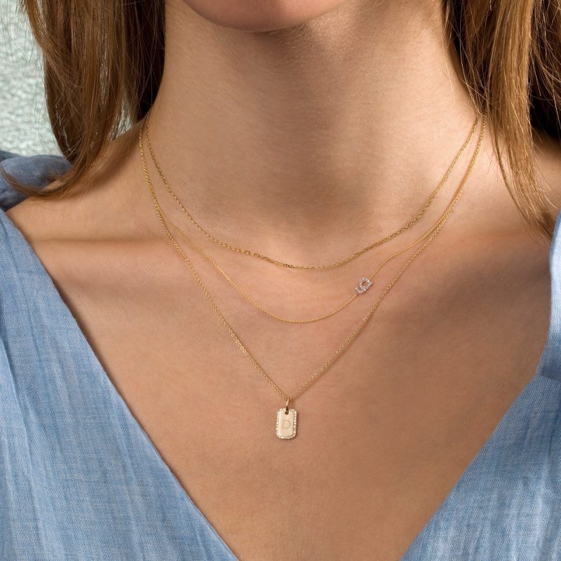 Asymmetric Initial Necklace