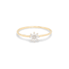 Baguette Diamond Flower Ring