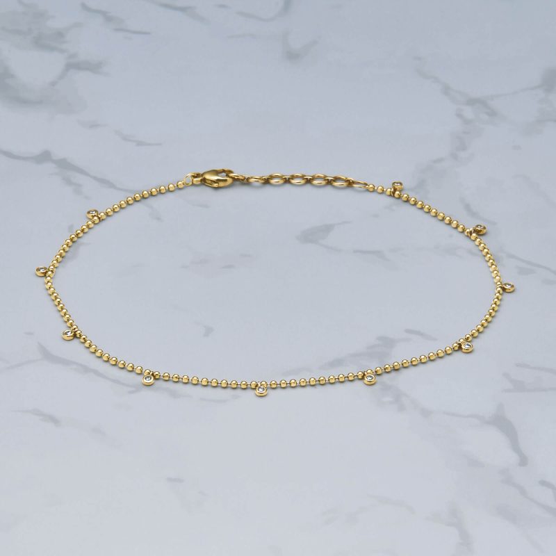 BEDAZZLE DIAMOND ANKLET EDITORIAL