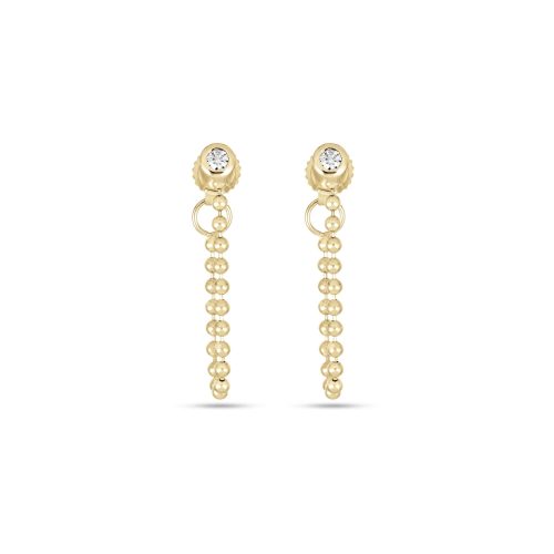 Stone and Strand 14K Yellow Gold Bedazzle Diamond Earrings Front Image