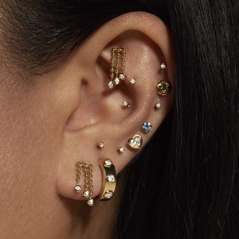 BEDAZZLE DIAMOND STUDS WEAR IT WITH