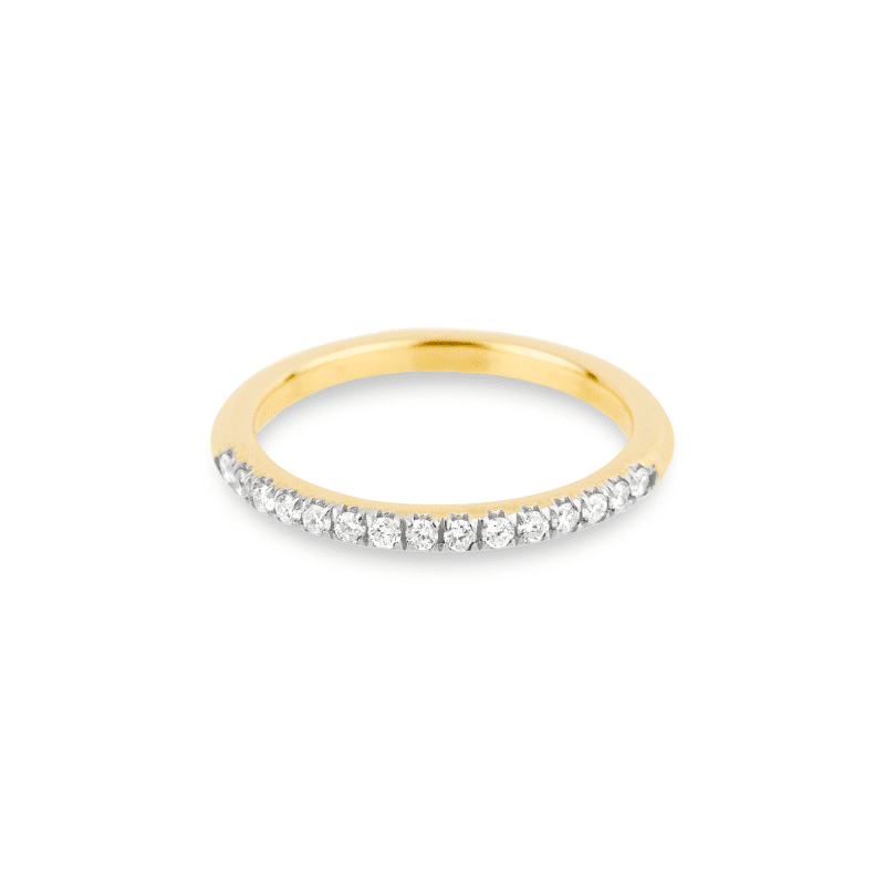 Bold Pave White Diamond Band