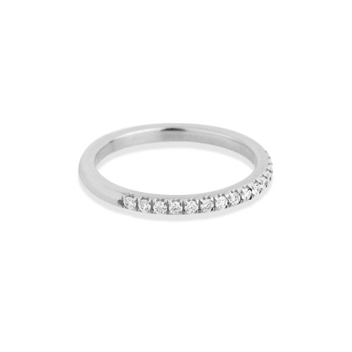 BOLD PAVE WHITE DIAMOND BAND SIDE