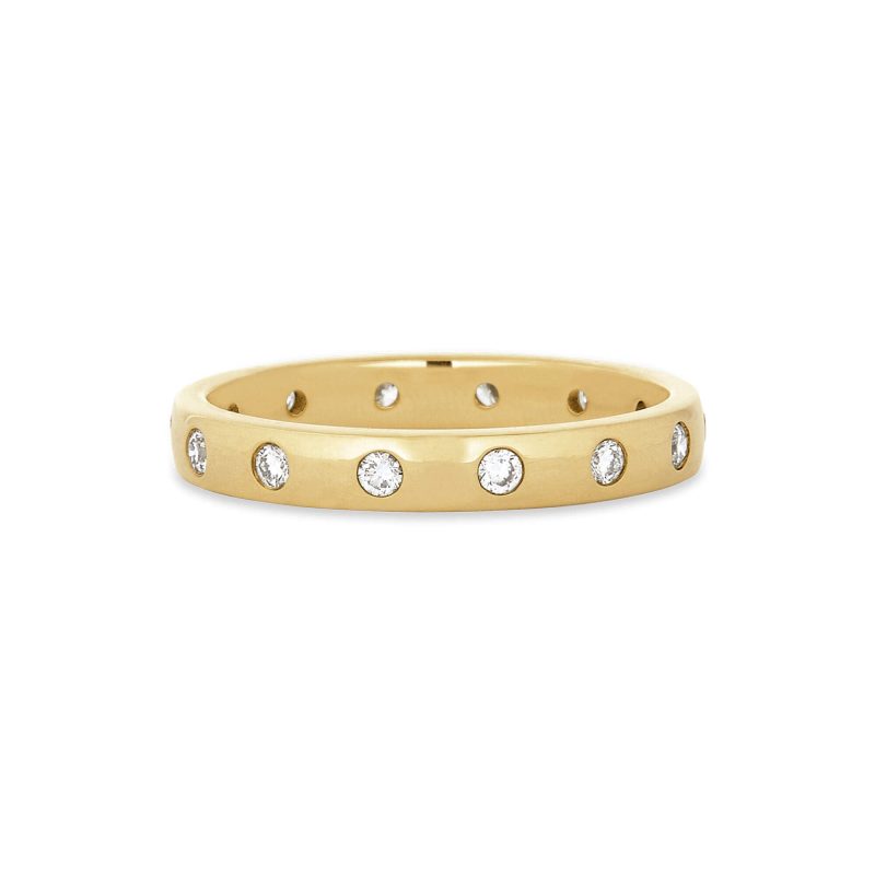 Stone and Strand 14K Yellow Gold Bold Together Forever Band Front Image