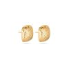 Stone and Strand 14K Yellow Gold Bond Oversized Earrings Side Image