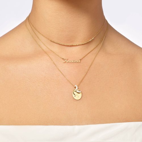 BOW NOUVEAU MEDALLION NECKLACE WEAR IT WITH