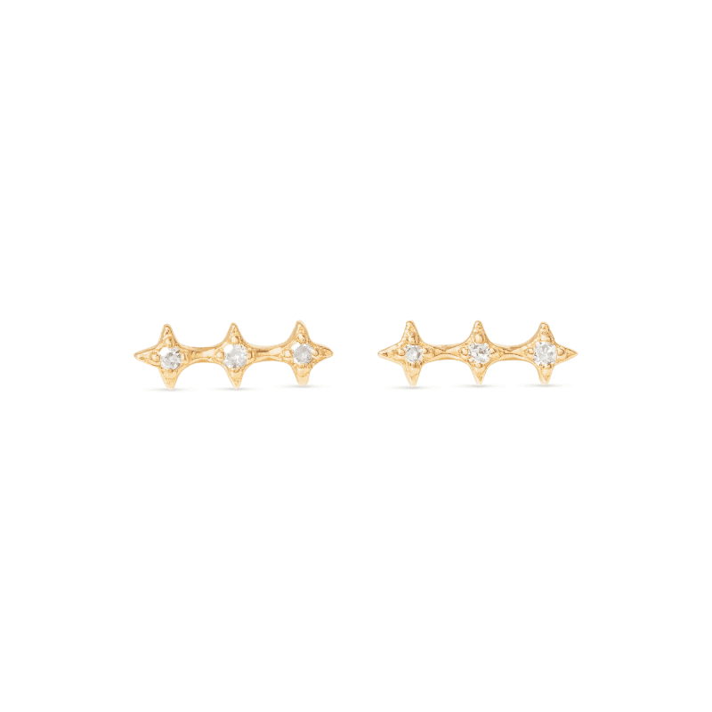 BRIGHT LIGHTS DIAMOND STUDS FRONT