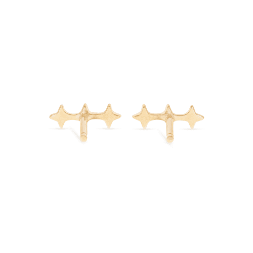 BRIGHT LIGHTS DIAMOND STUDS REAR