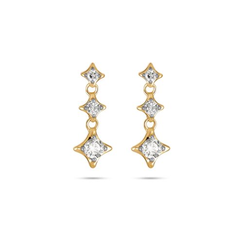 Stone and Strand 14K Yellow Gold Bright Lights Drop Earrings Front Image