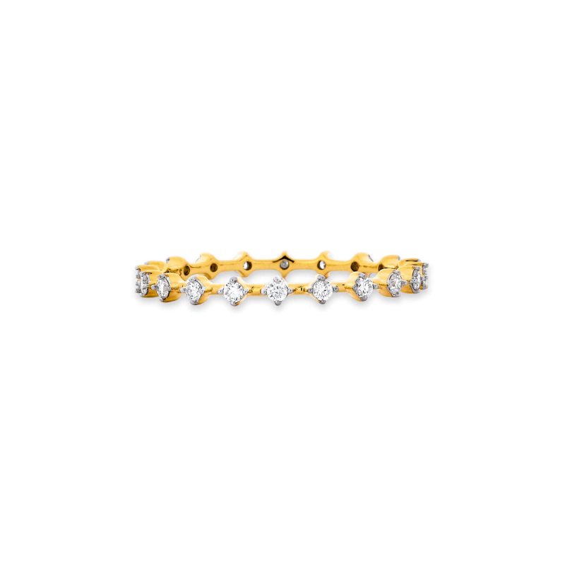 Stone and Strand 14K Yellow Gold Bright Lights Eternity Band Front Image