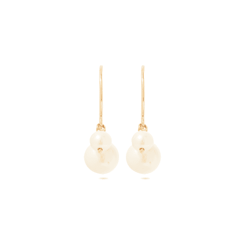 BUDDY PEARL HOOK EARRINGS FRONT