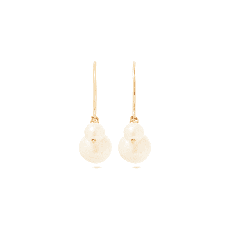 BUDDY PEARL HOOK EARRINGS FRONT