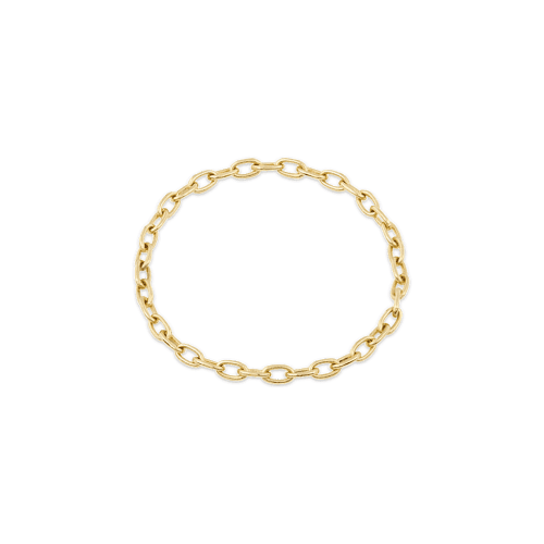 Stone and Strand 14K Yellow Gold Cable Chain Ring Front Image