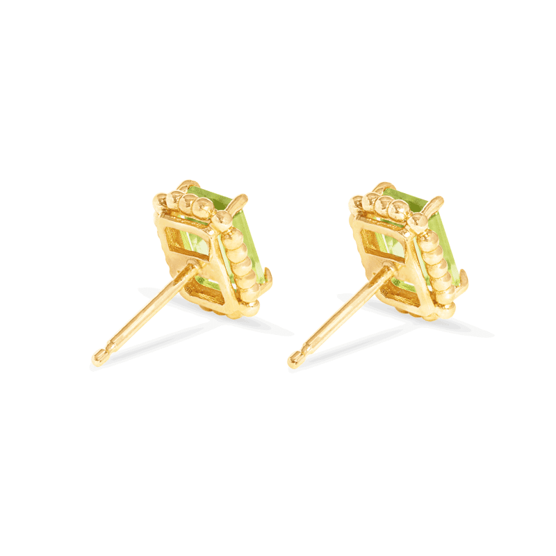 CANDY PERIDOT STUDS REAR