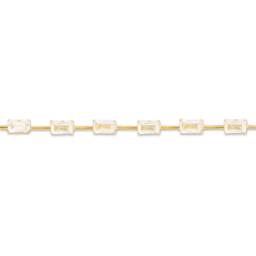 CANDYLAND WHITE TOPAZ TENNIS BRACELET FRONT 2