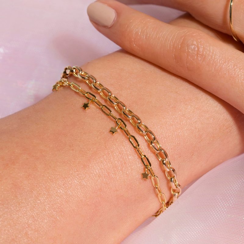 CHUNKY CHAIN BRACELET ON BODY 1