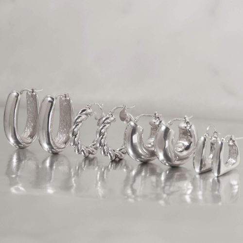 CHUNKY SILVER EARRING COLLECTION