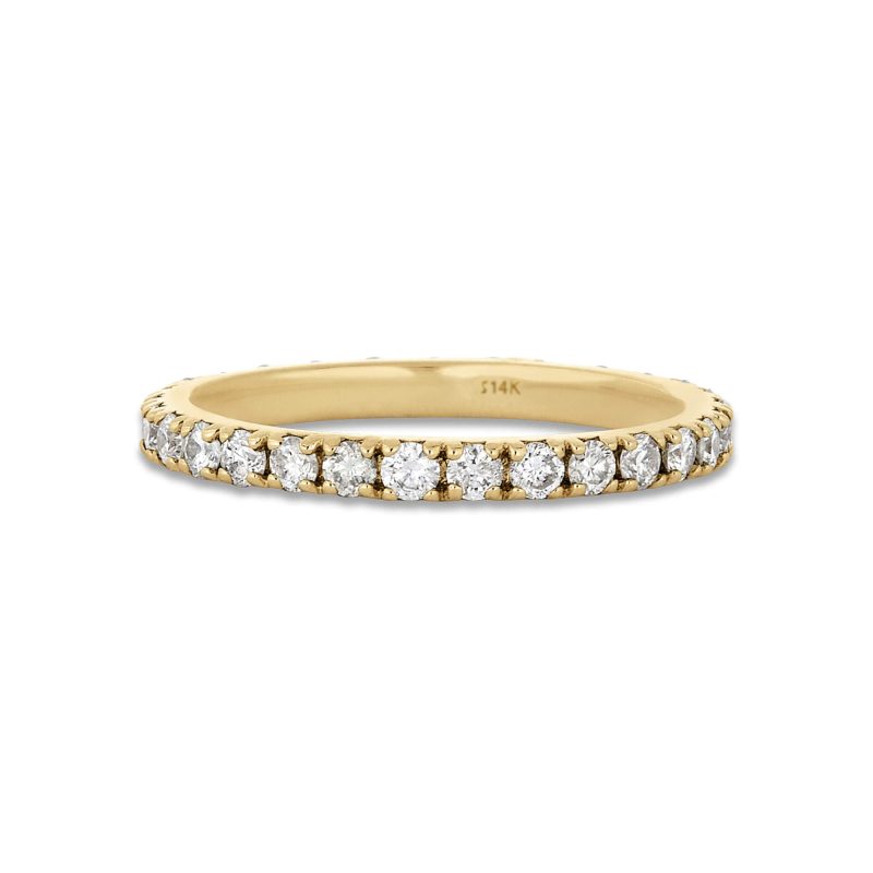 Stone and Strand 14K Yellow Gold Daring Diamond Eternity Band Front Image