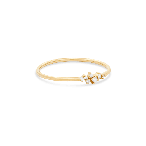 CLUSTERED DIAMOND RING SIDE