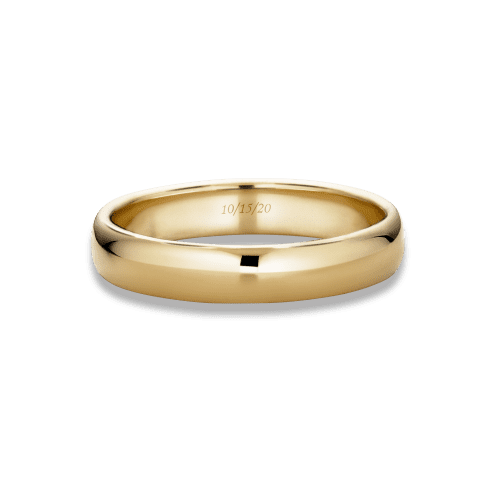 Stone and Strand 14K Yellow Gold Classique Band 4mm Front Image