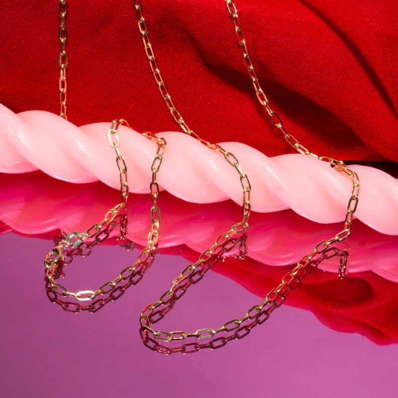 DAINTY PAPERCLIP NECKLACE EDITORIAL COLLECTION