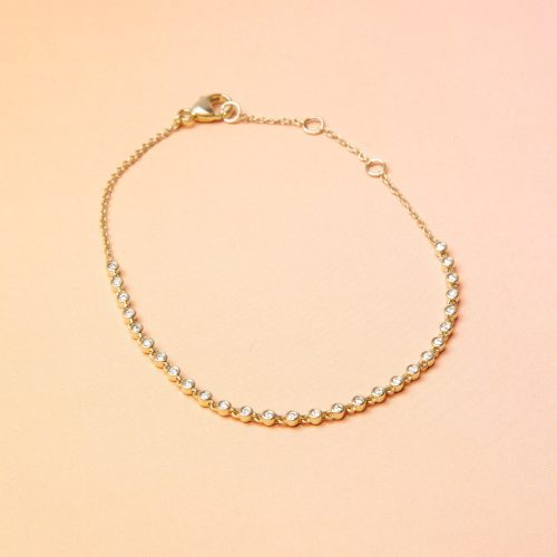 DAINTY RALLY TENNIS BRACELET EDITORIAL