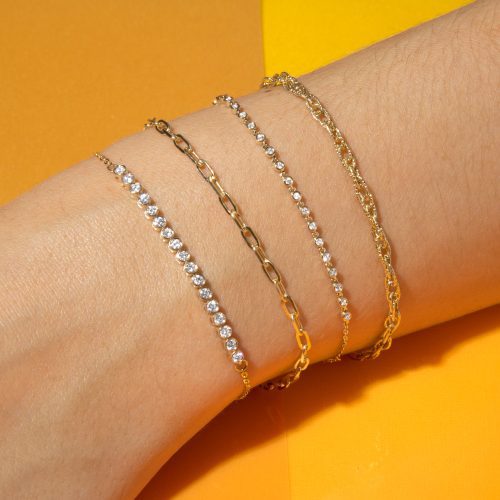 DAINTY RALLY TENNIS BRACELET WEAR IT WITH