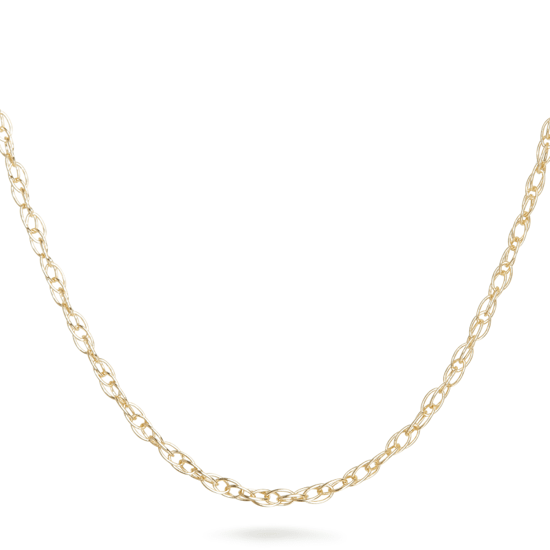 DAINTY TWIST CHAIN NECKLACE FRONT 2