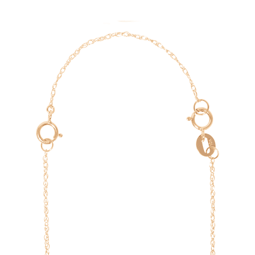 Stone and Strand 10K Yellow Gold Dainty Twist Necklace Extender Front Image