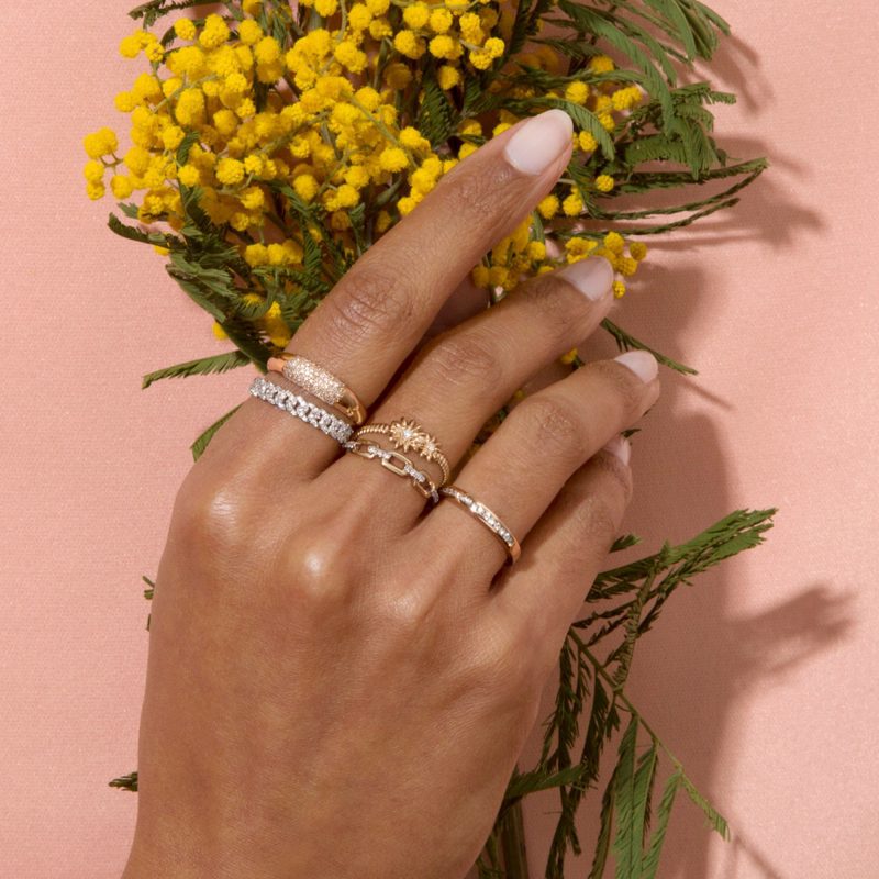 DAISY CHAIN TRELLIS RING WEAR IT WITH