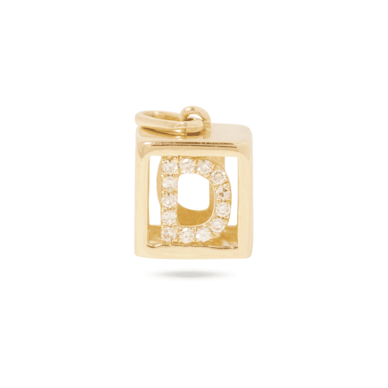 DIAMOND BABY BLOCK NECKLACE PENDANT D