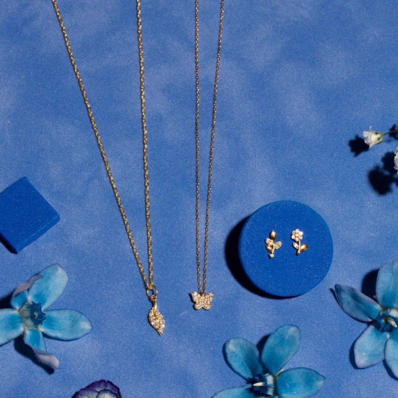 DIAMOND BUTTERFLY PENDANT EDITORIAL COLLECTION 2