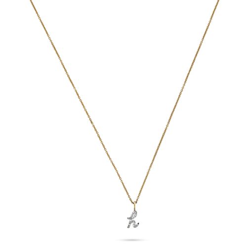 DIAMOND CURSIVE INITIAL NECKLACE FRONT 2