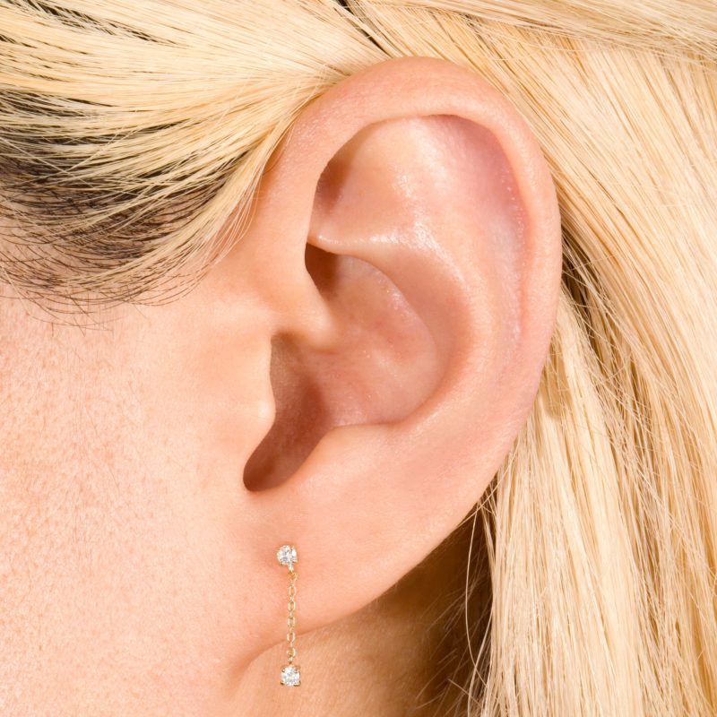 DIAMOND DRIZZLE STUDS ON BODY