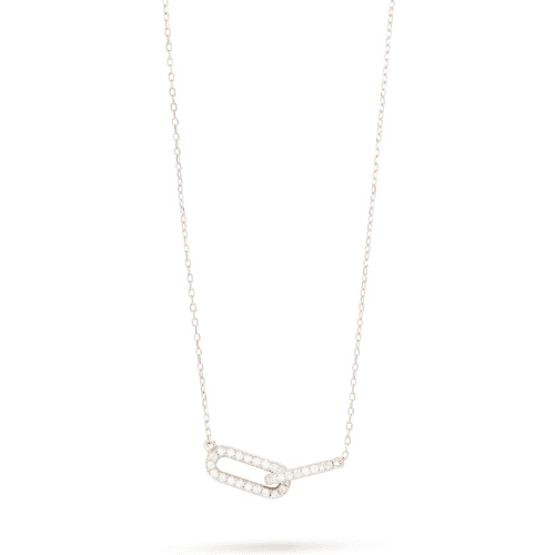 DIAMOND LINKED UP NECKLACE FRONT