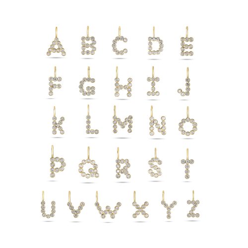 DIAMOND MOCHI INITIAL CHARM LETTERS