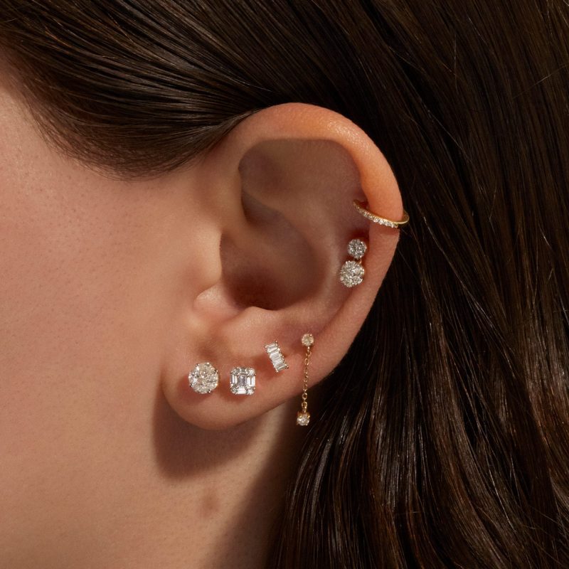 DIAMOND MOSAIC STUDS WEAR IT WITH