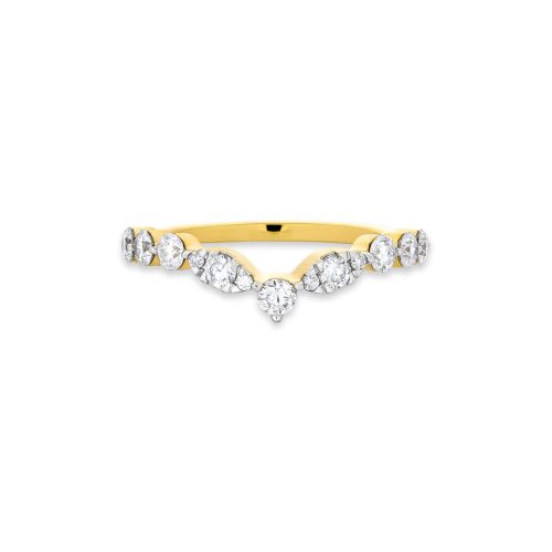 Stone and Strand 10K Yellow Gold Diamond Muse Tiara Band Front Image