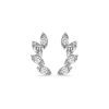 Stone and Strand 10K Yellow Gold Diamond Muses Tiara Studs Front Image