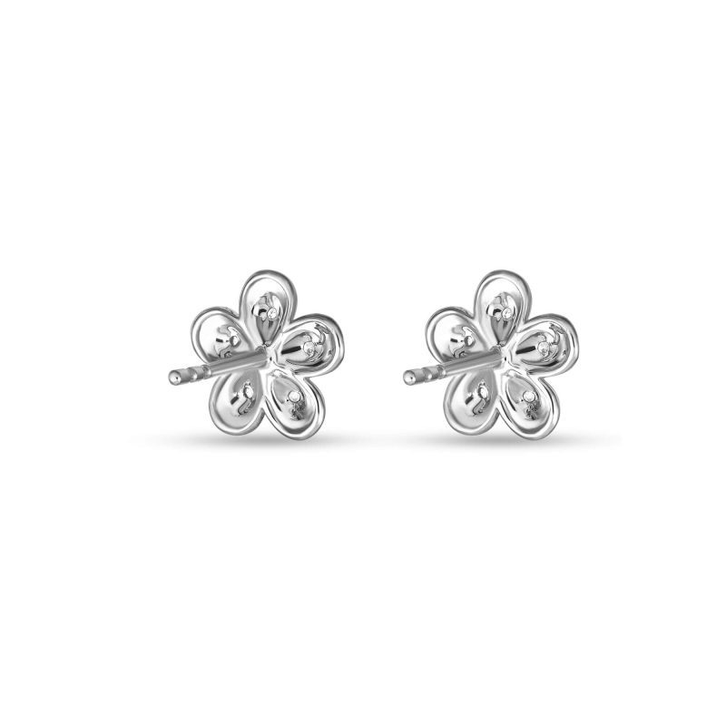 DIAMOND PUFF DAISY STUDS REAR